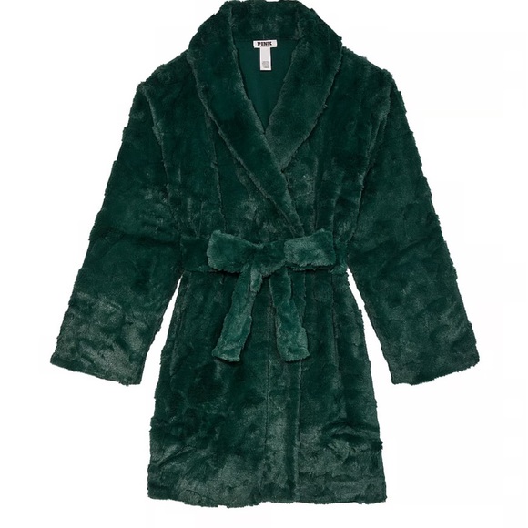 Luxurious Green Women's Plush Robe New with Tag - Picture 2 of 6